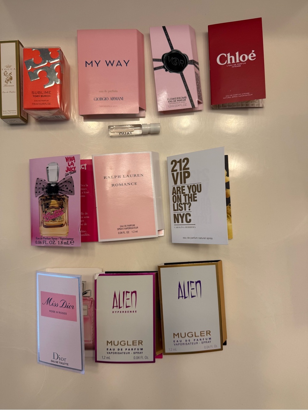 Perfume Sample Lot + 2 Mini Perfumes Mixed Fragrance Collection Assorted